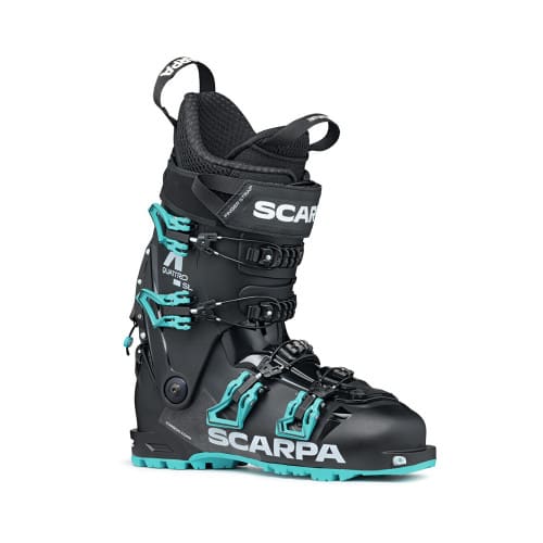 SCARPA Women's 4-Quattro SL Ski Boot - Black/Lagoon - Side