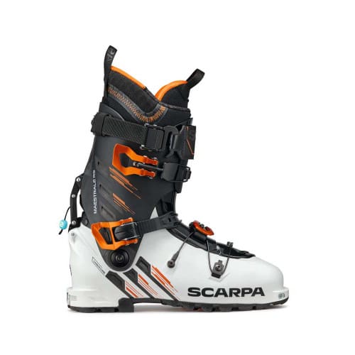 SCARPA Maestrale RS Ski Touring Boot - White/Black/Orange - Main