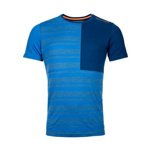 185 Rock'N'Wool Merino Short Sleeve Shirt - Just Blue
