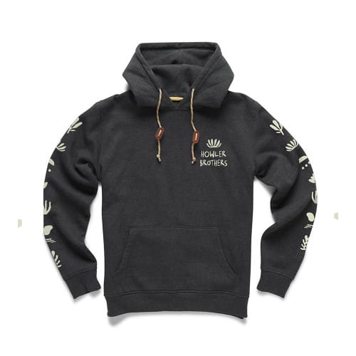 Howler Brothers Select Pullover Hoody - Distant Forms: Charcoal Heather