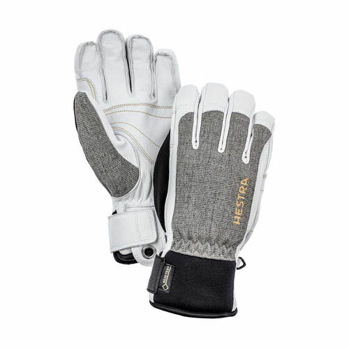 Hestra Gore Tex Short Glove - Light Grey/Off White
