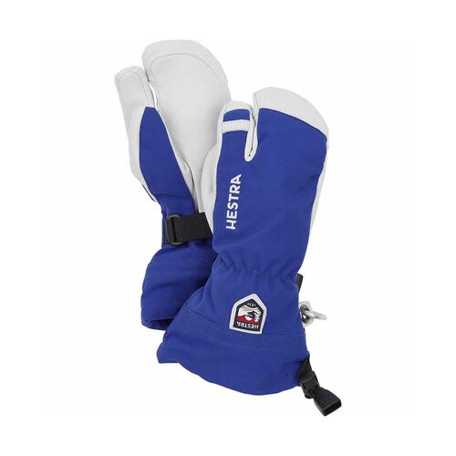 Army Leather Heli Ski Jr 3 Finger Glove - Royal Blue